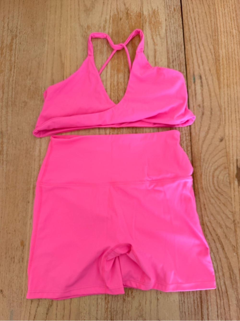 Neon Pink Active Bike Shorts
